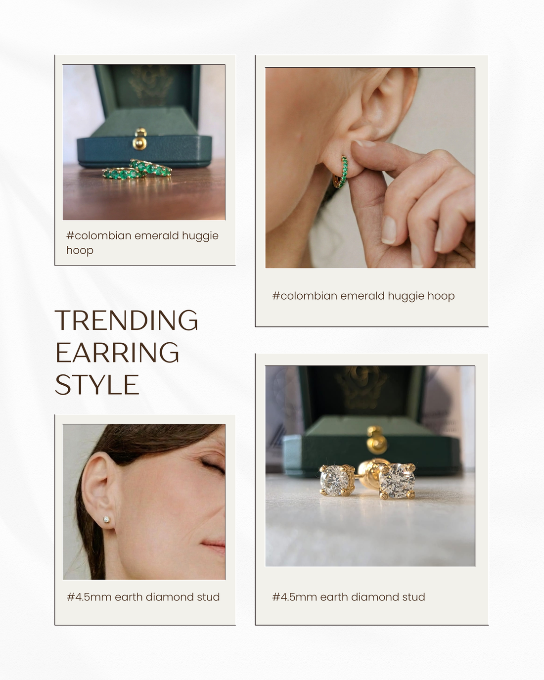How to Stack Your Earrings: A Style Guide to Looks with Huggie Hoops and Studs