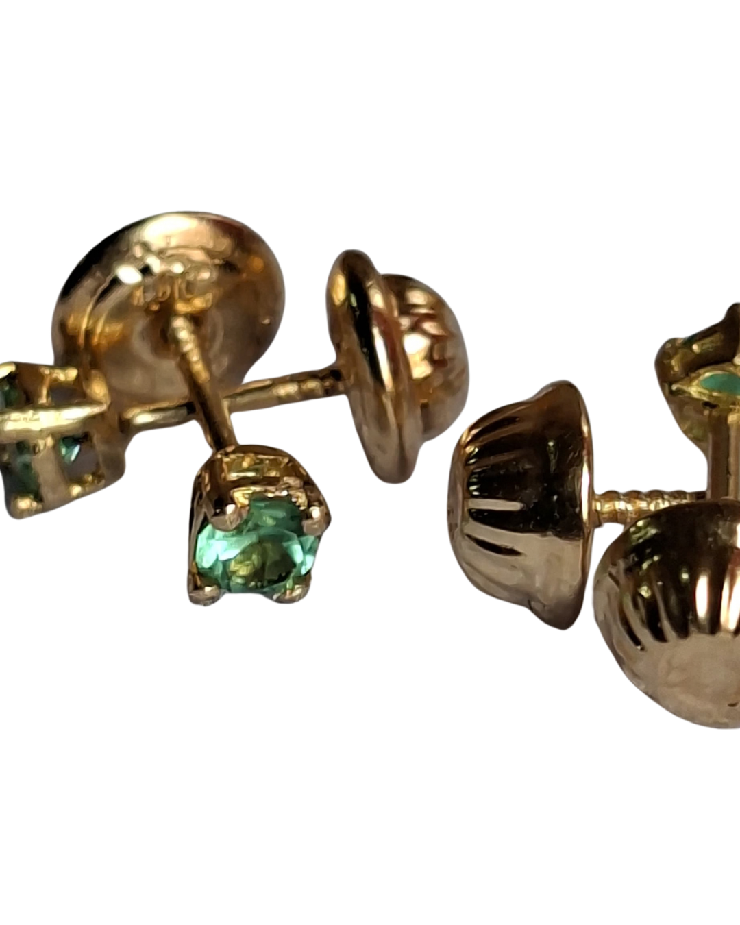 Colombian Emerald Stud Earrings