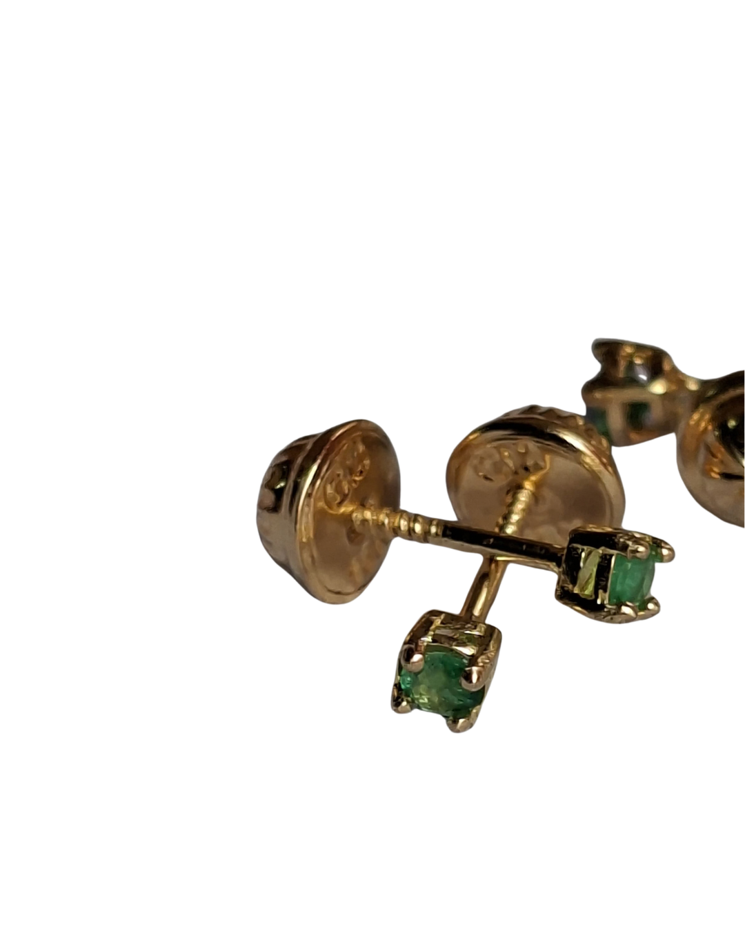 Colombian Emerald Stud Earrings