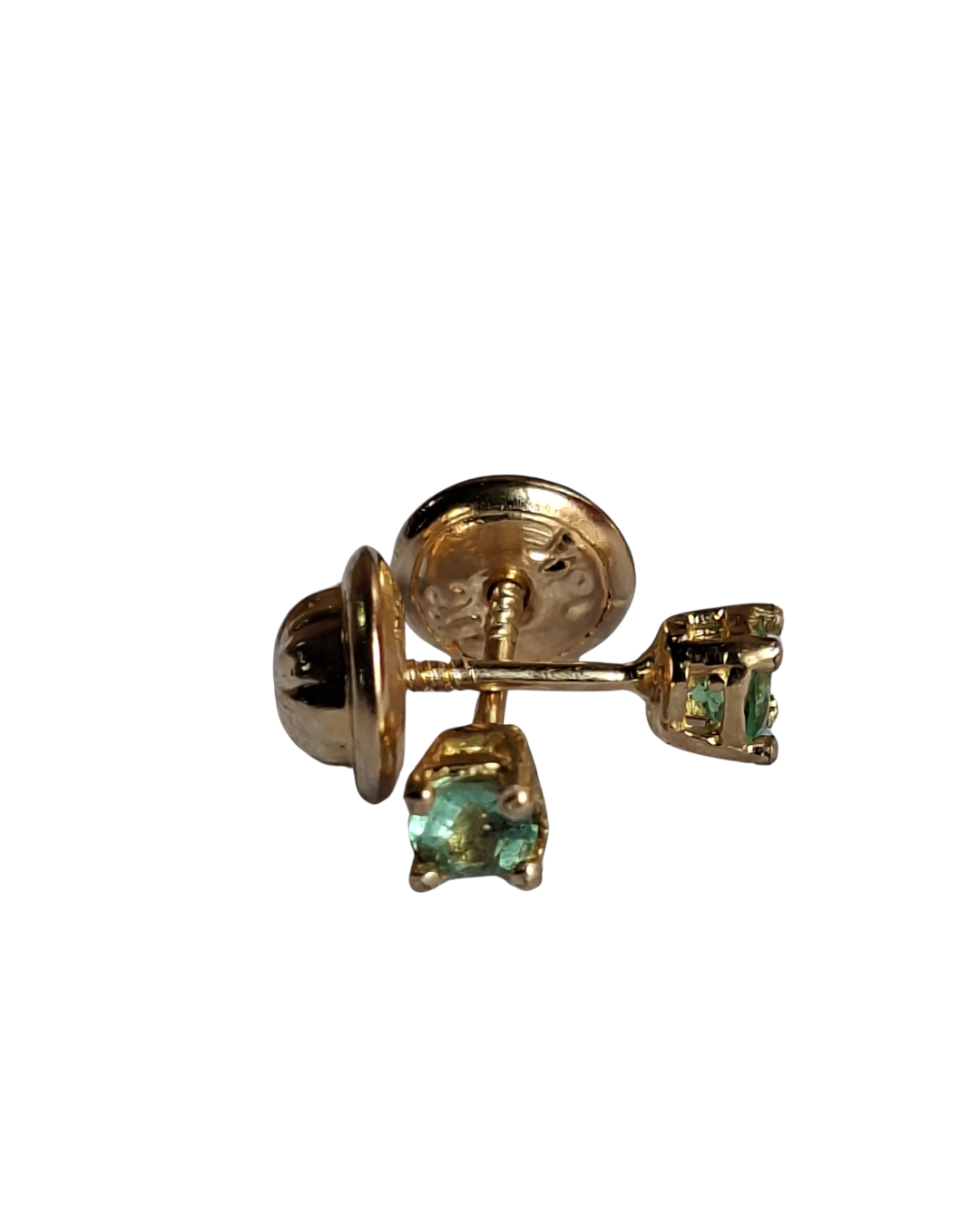 Colombian Emerald Stud Earrings