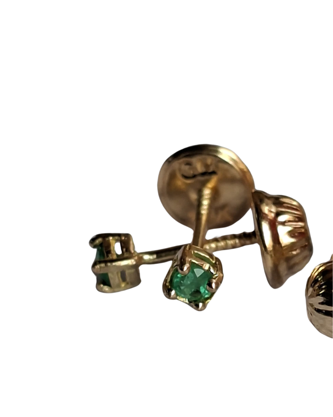 Colombian Emerald Stud Earrings