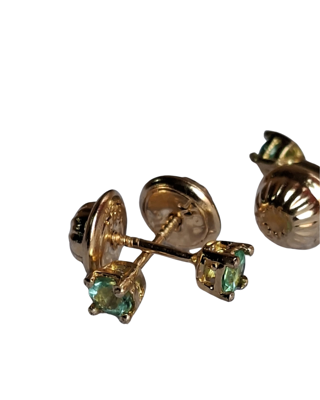 Colombian Emerald Stud Earrings