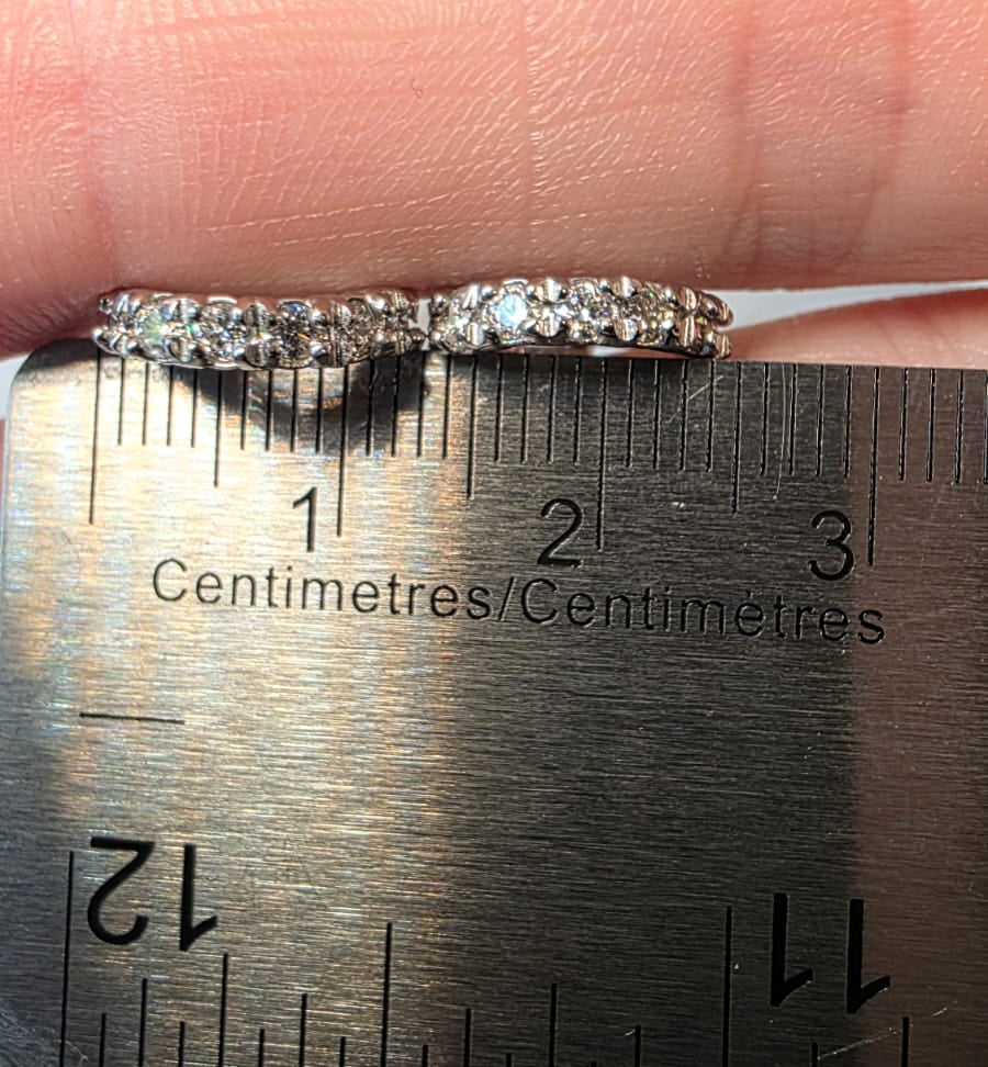 Natural Diamond Encrusted Huggie Hoop Earrings - White Gold