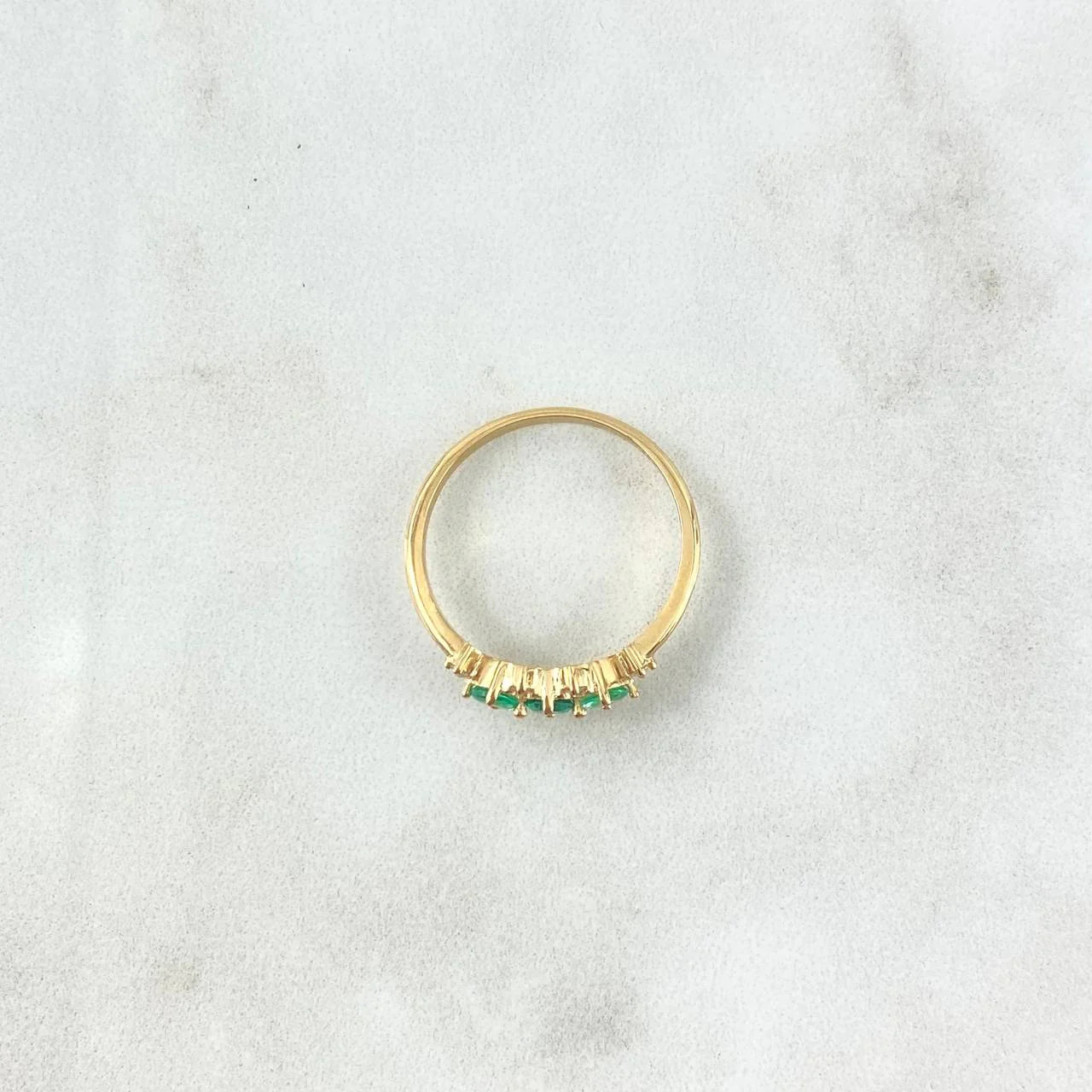 Emerald Trinity Ring