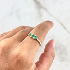 Anillo de la Trinidad con Esmeralda