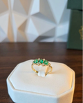 Emerald Trio Ring