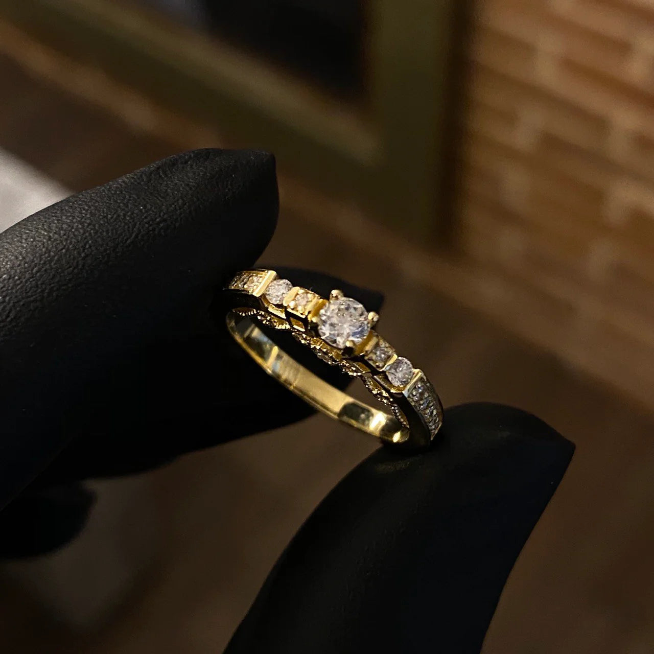 Ensemble nuptial ultime - ensemble de diamants anciens