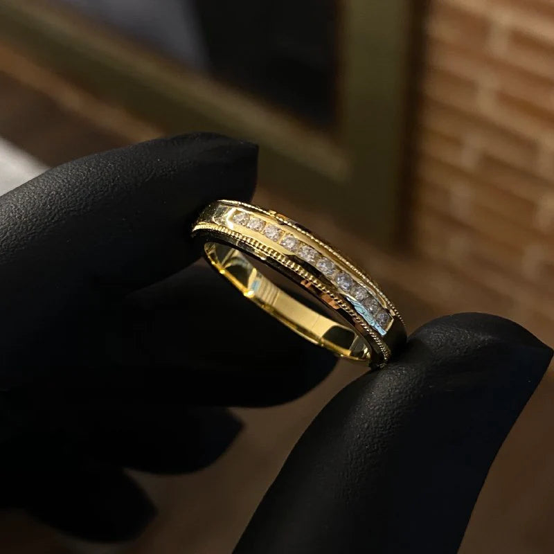 Ensemble nuptial ultime - ensemble de diamants anciens