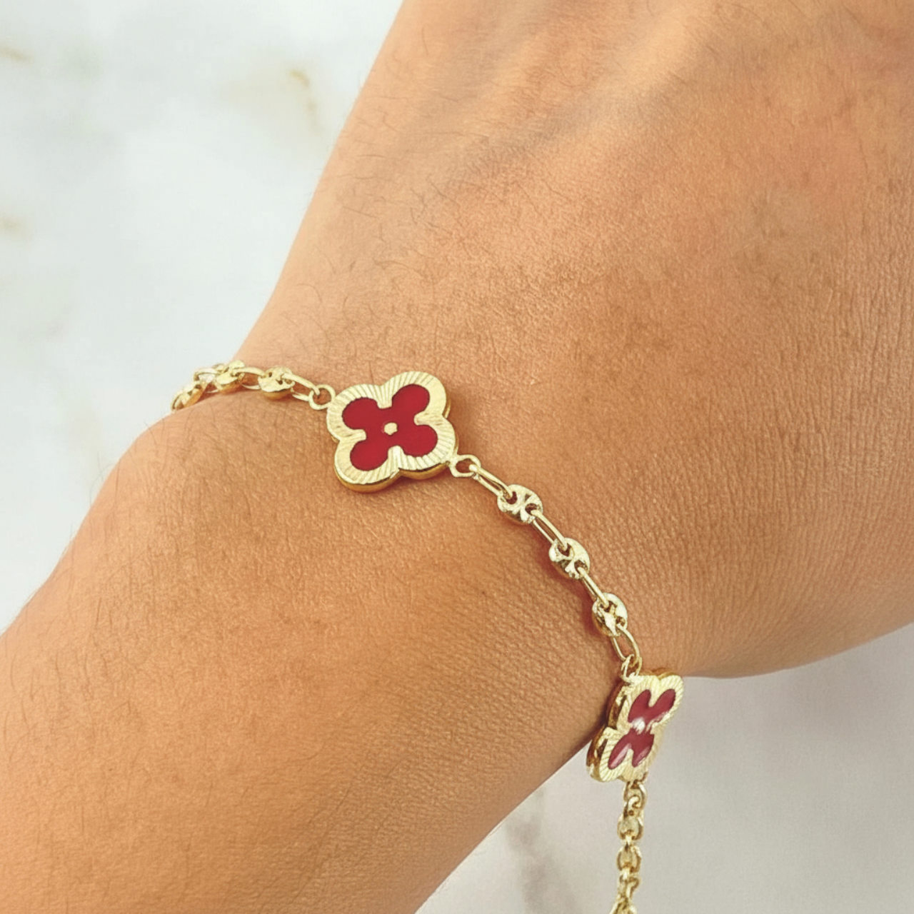 La Fortuna Roja Link Bracelet