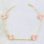 La Fortuna Rosa Sutil Link Bracelet