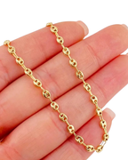 Made To Order: Gucci Bead Link Chain  — 2mm+