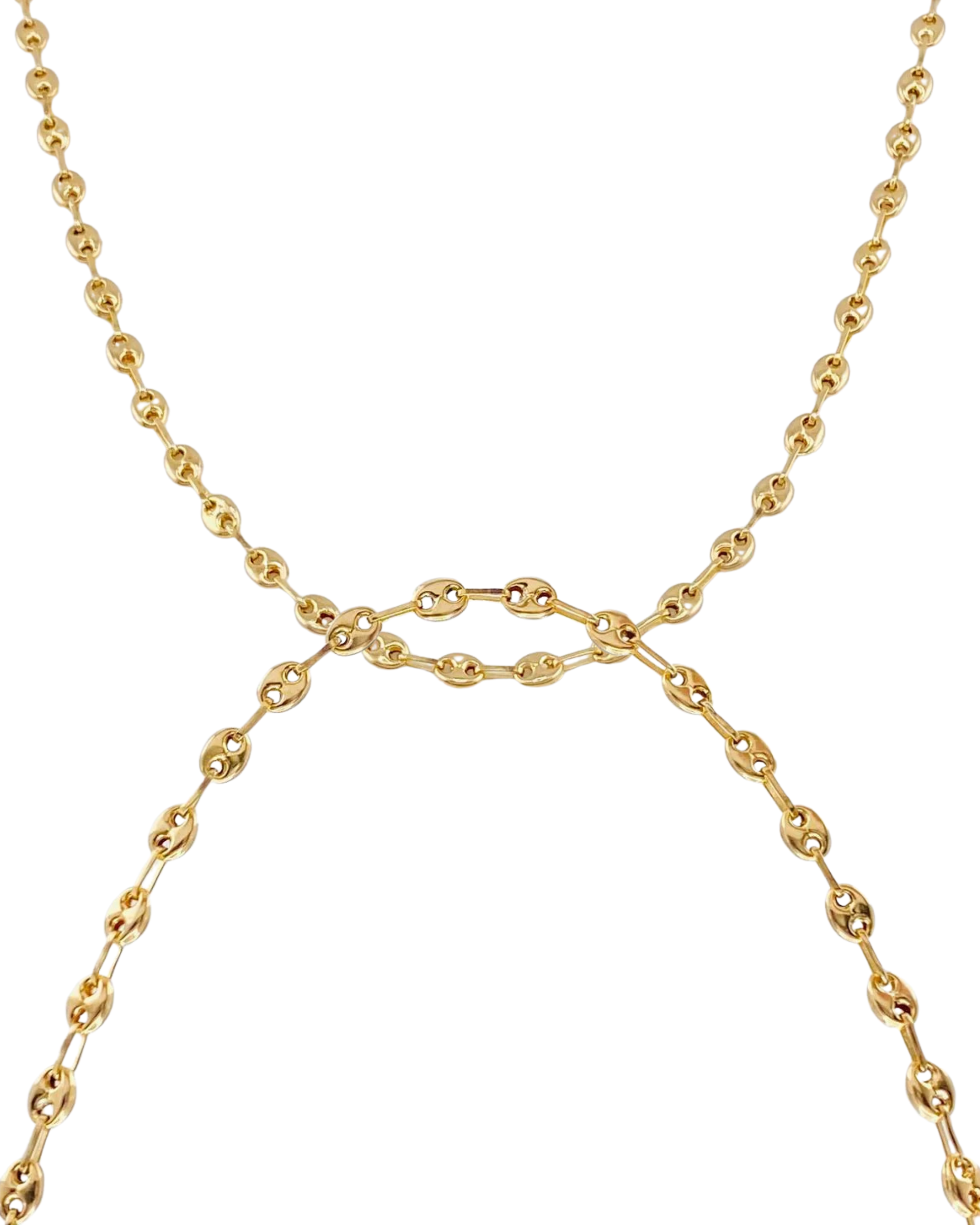 Made To Order: Gucci Bead Link Chain  — 2mm+