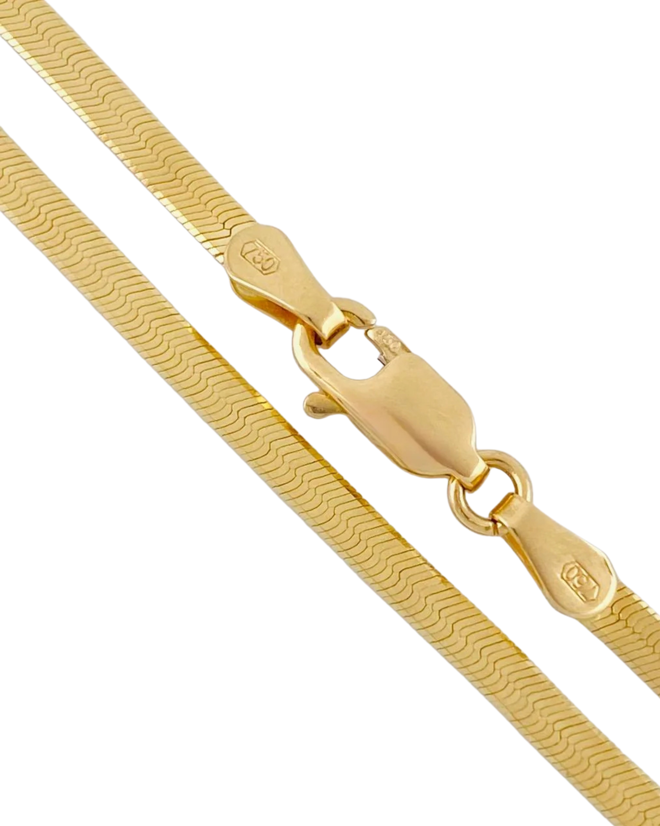 Made To Order: Herringbone Chain — 2mm–4mm
