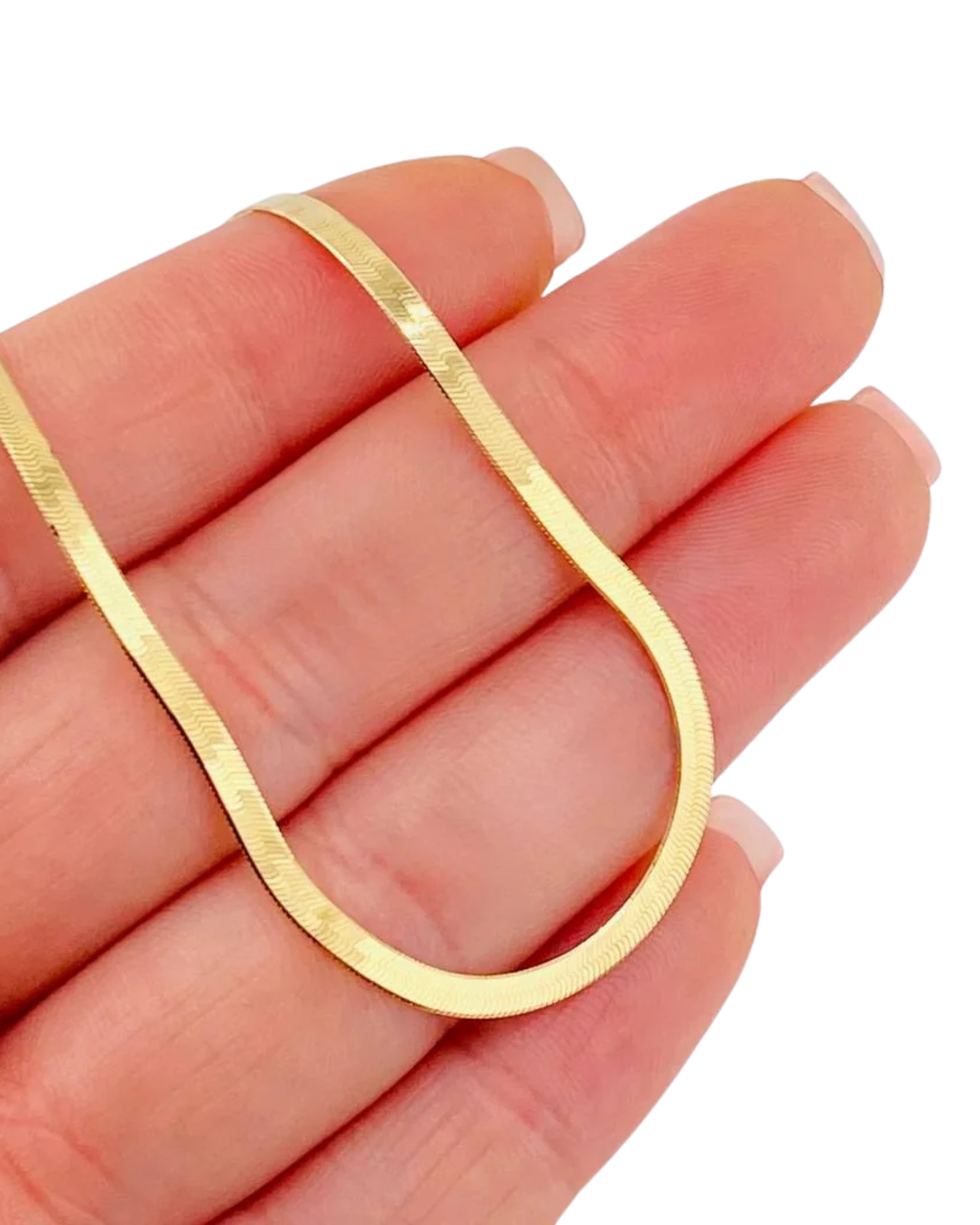 Made To Order: Herringbone Chain — 2mm–4mm