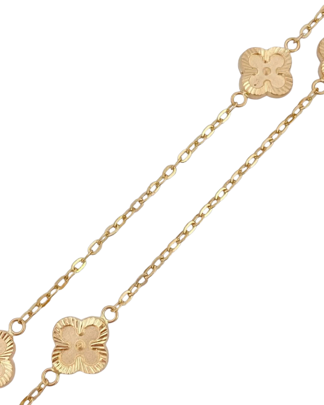 Made To Order: Golden Clover Motif Necklace