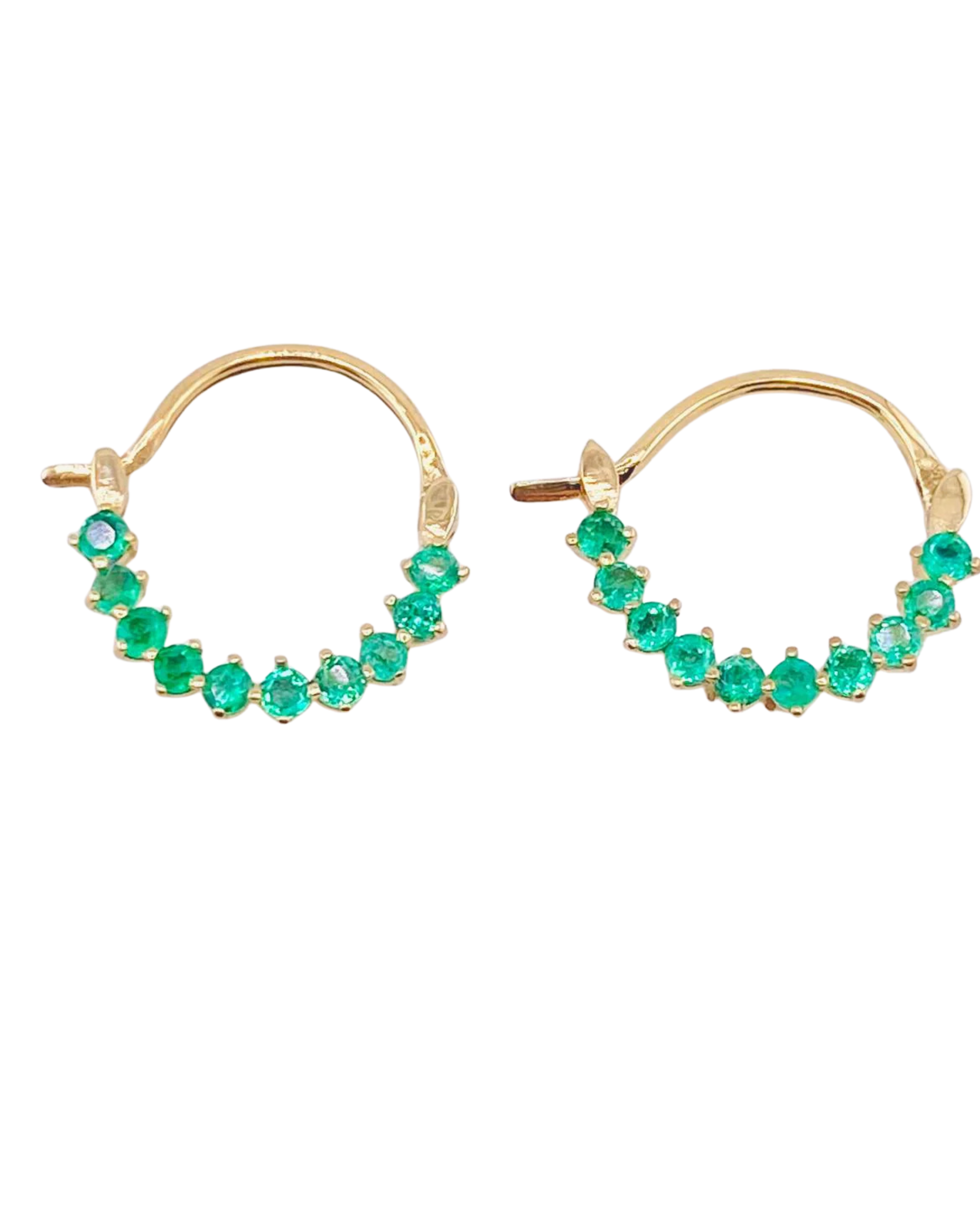 Made To Order: Emerald Arc Hoops