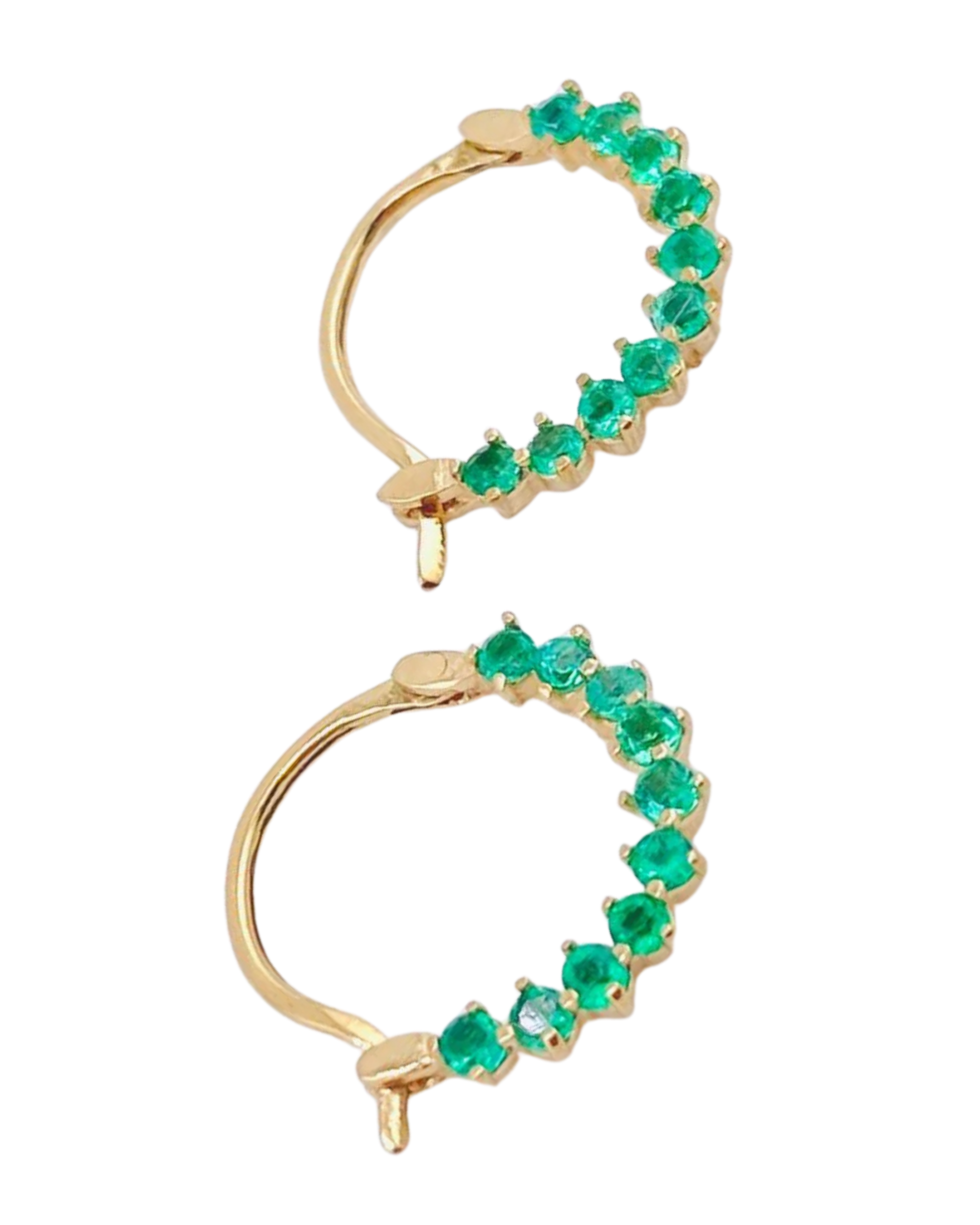 Made To Order: Emerald Arc Hoops