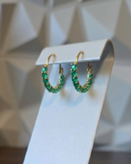 Made To Order: Emerald Arc Hoops