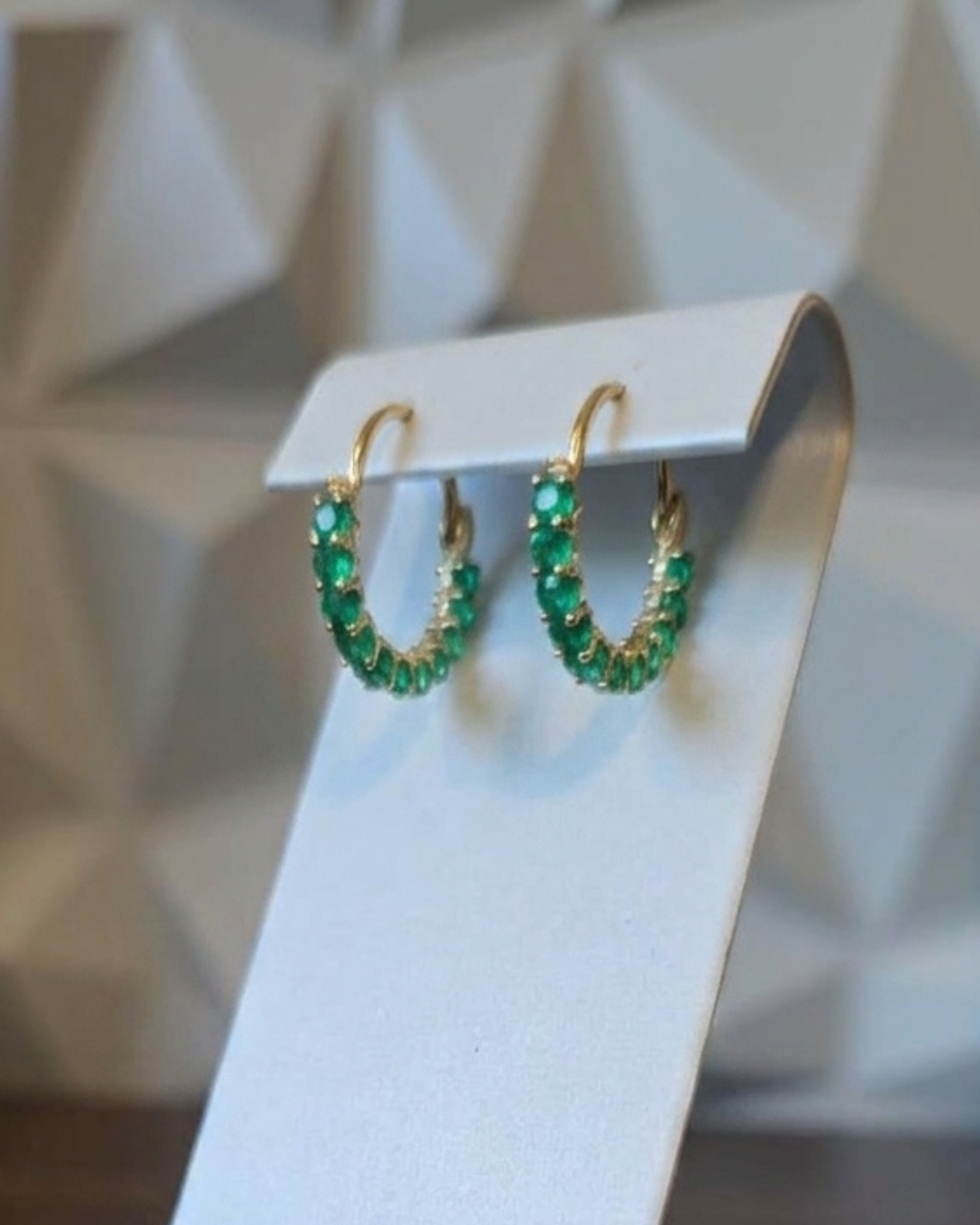 Made To Order: Emerald Arc Hoops