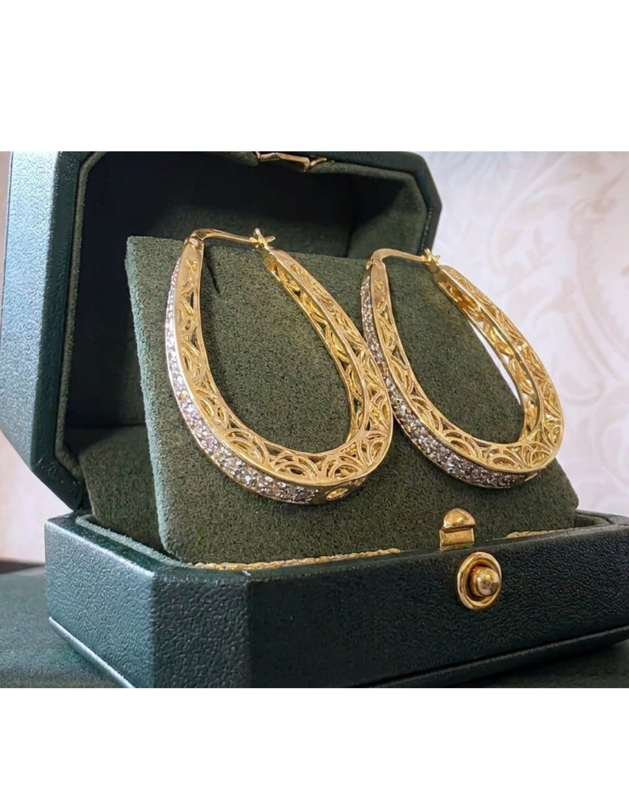 Made To Order: Diamond Celestine Hoops