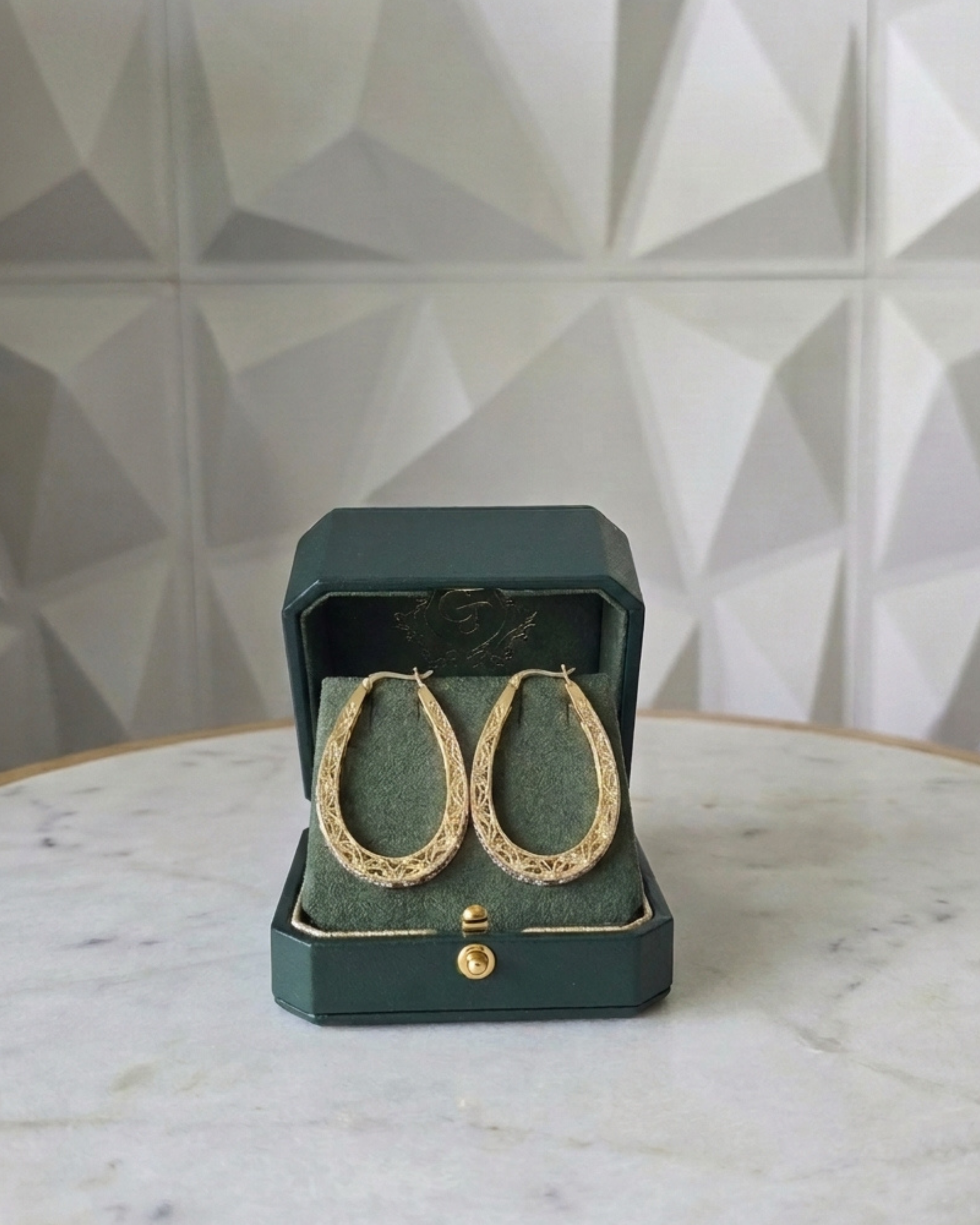 Made To Order: Diamond Celestine Hoops