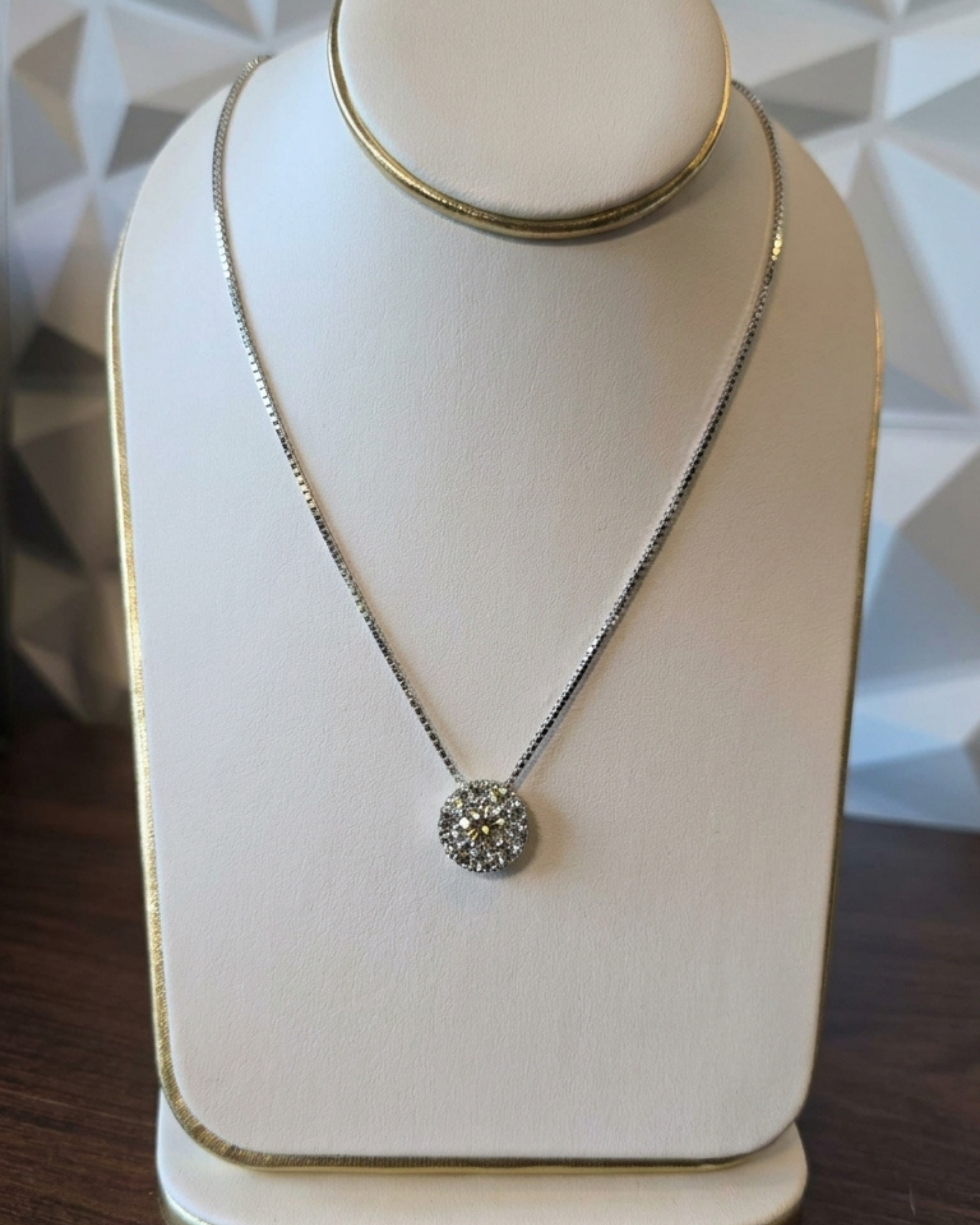 Made To Order: Diamond Halo Pendant
