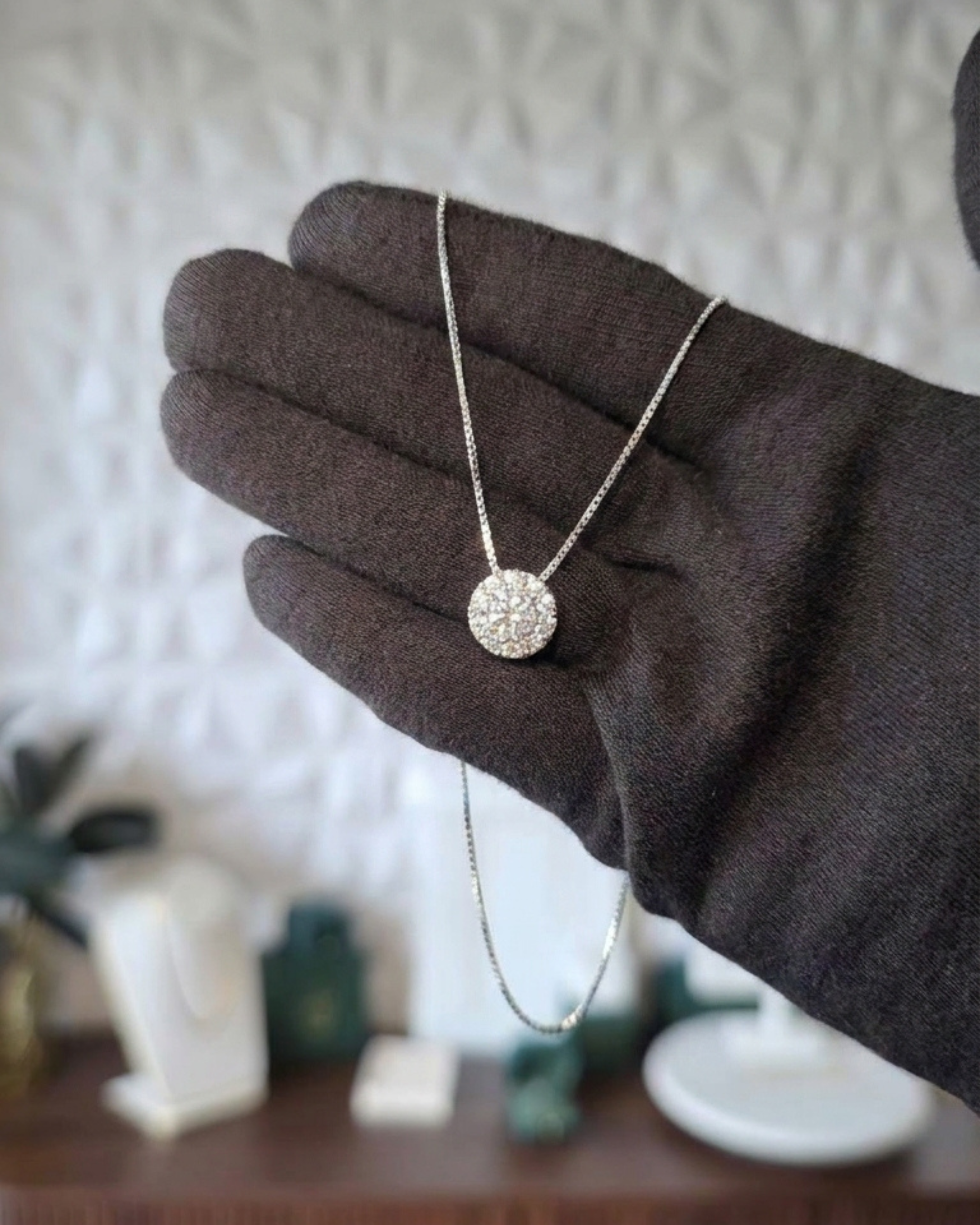 Made To Order: Diamond Halo Pendant