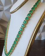 Made To Order: Colombian Emerald Tennis Necklace