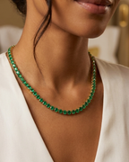 Made To Order: Colombian Emerald Tennis Necklace
