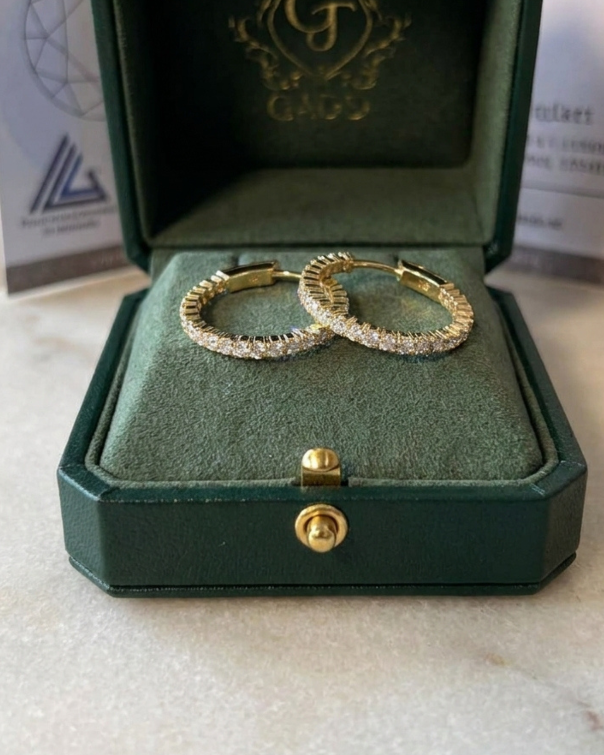 Made To Order: The Opaline Hoops - Diamond