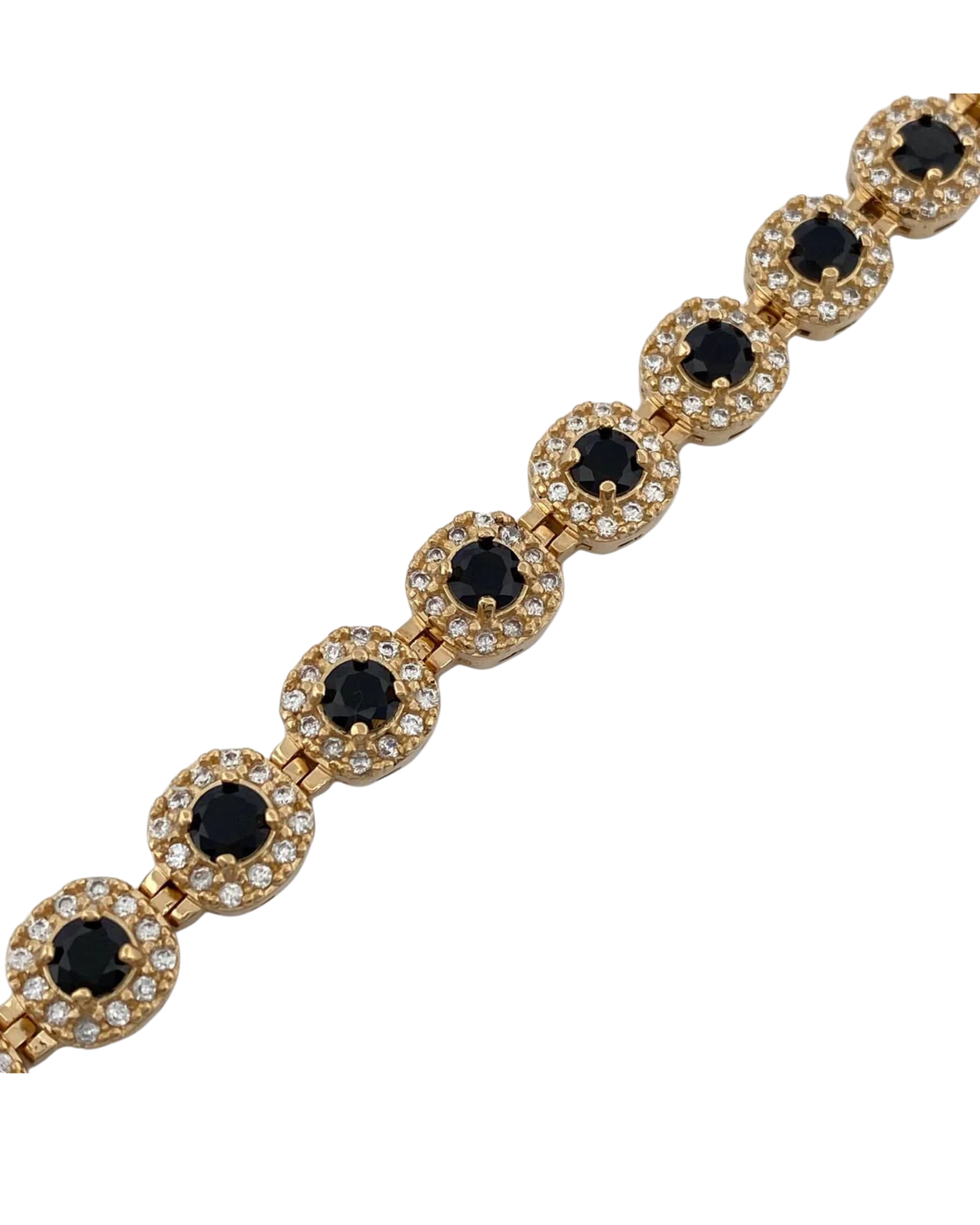 Made To Order: The Obsidian Halo Tennis Bracelet