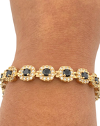 Made To Order: The Obsidian Halo Tennis Bracelet