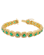 Made To Order: The Viridian Halo Tennis Bracelet