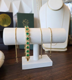 Made To Order: The Viridian Halo Tennis Bracelet