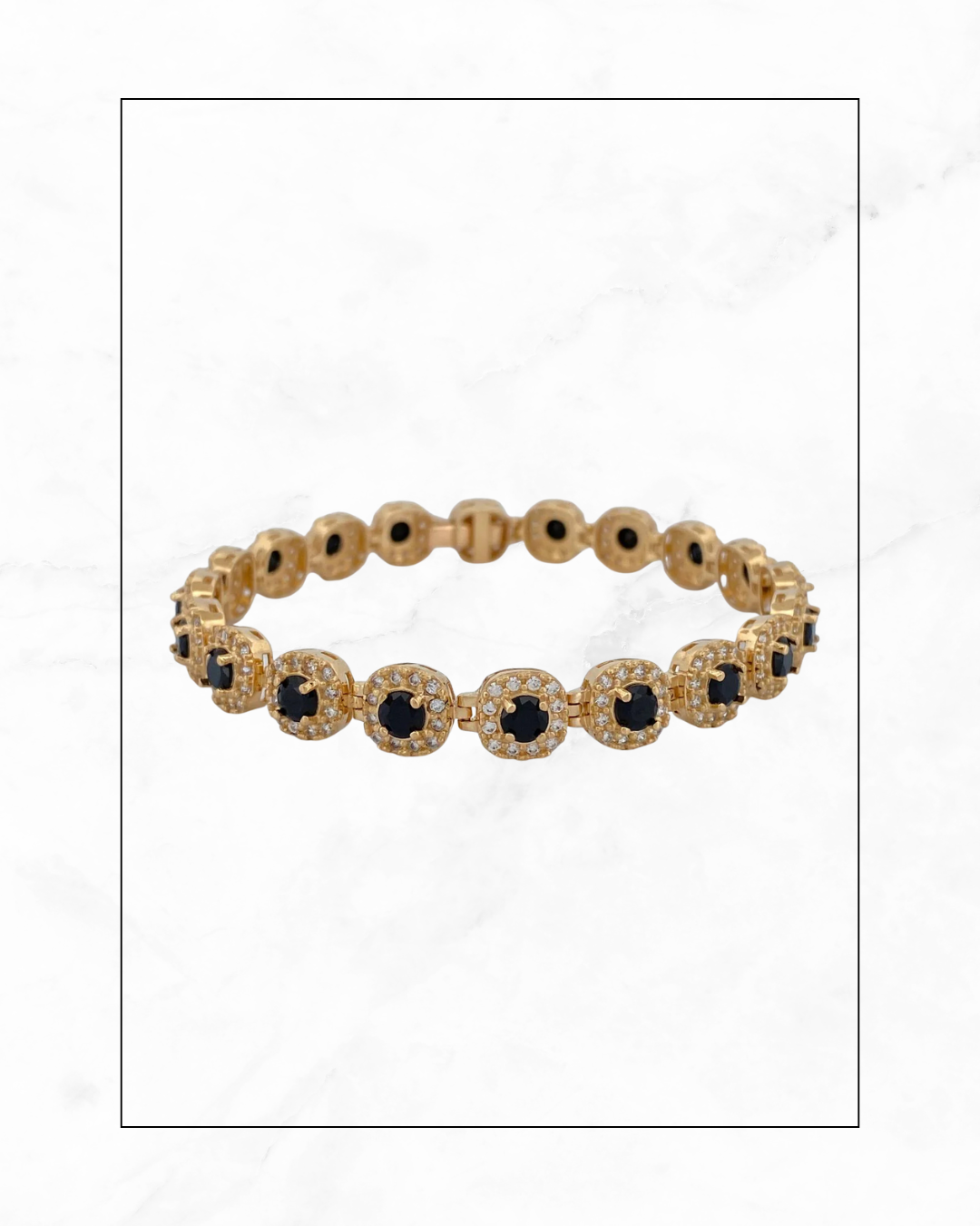 The Obsidian Halo Bracelet