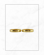 Juego de anillos de boda - 2 sencillos y lisos