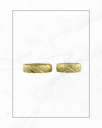 Juego de anillos de boda - patrón de gofre