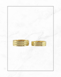 Juego de anillos de boda - triple liso
