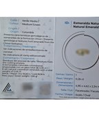 Oval Natural Colombian Emerald 0.26CT