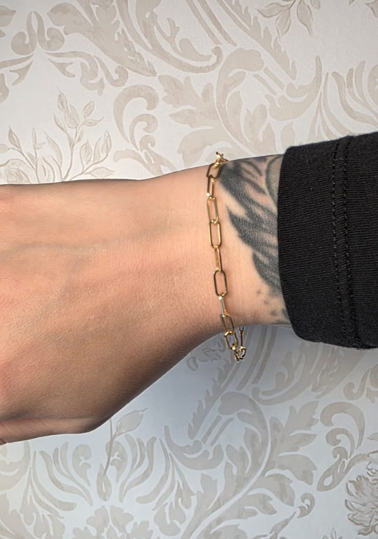 Paperclip Link Bracelet — 18.5cm