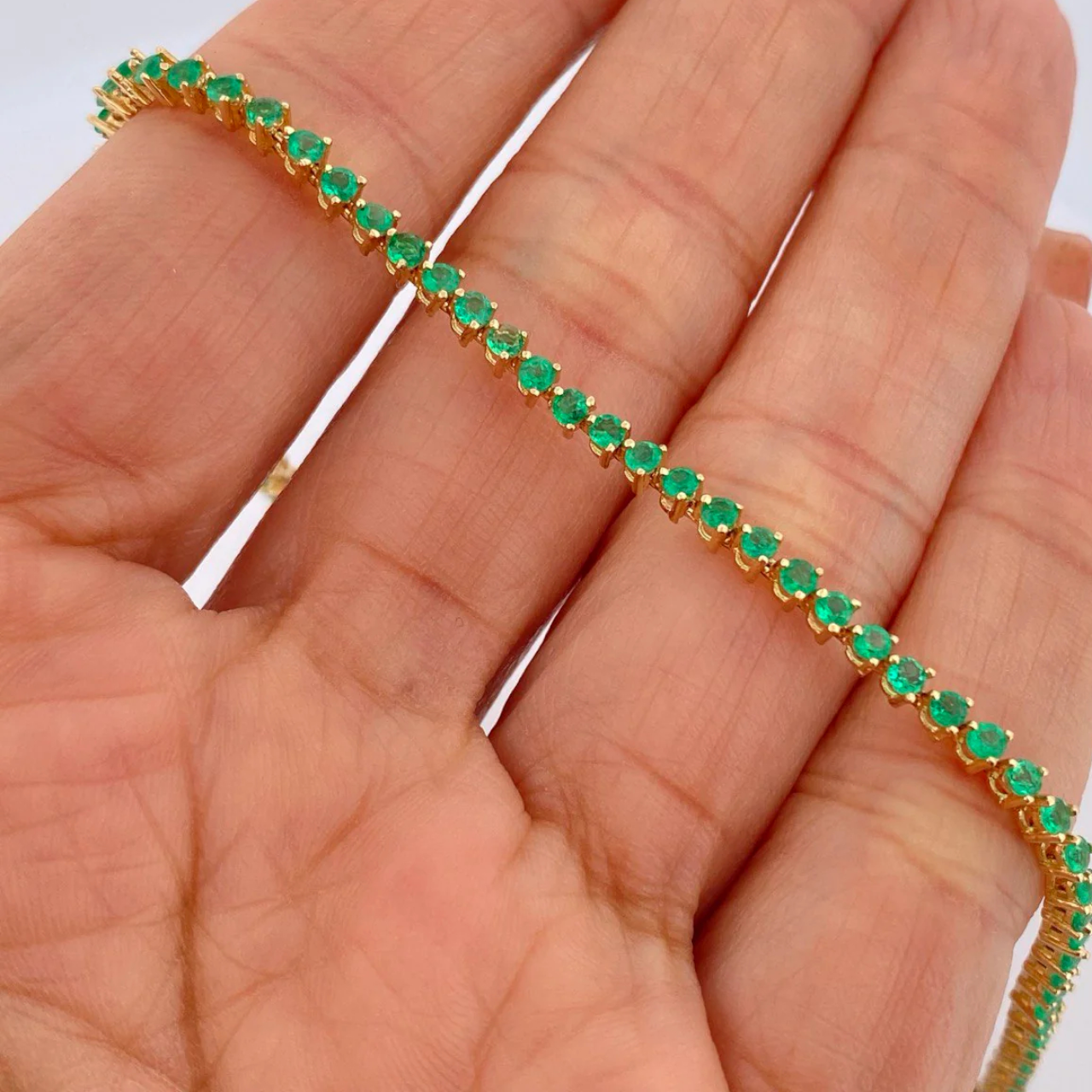 Emerald Tennis Bracelet
