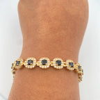 The Obsidian Halo Bracelet
