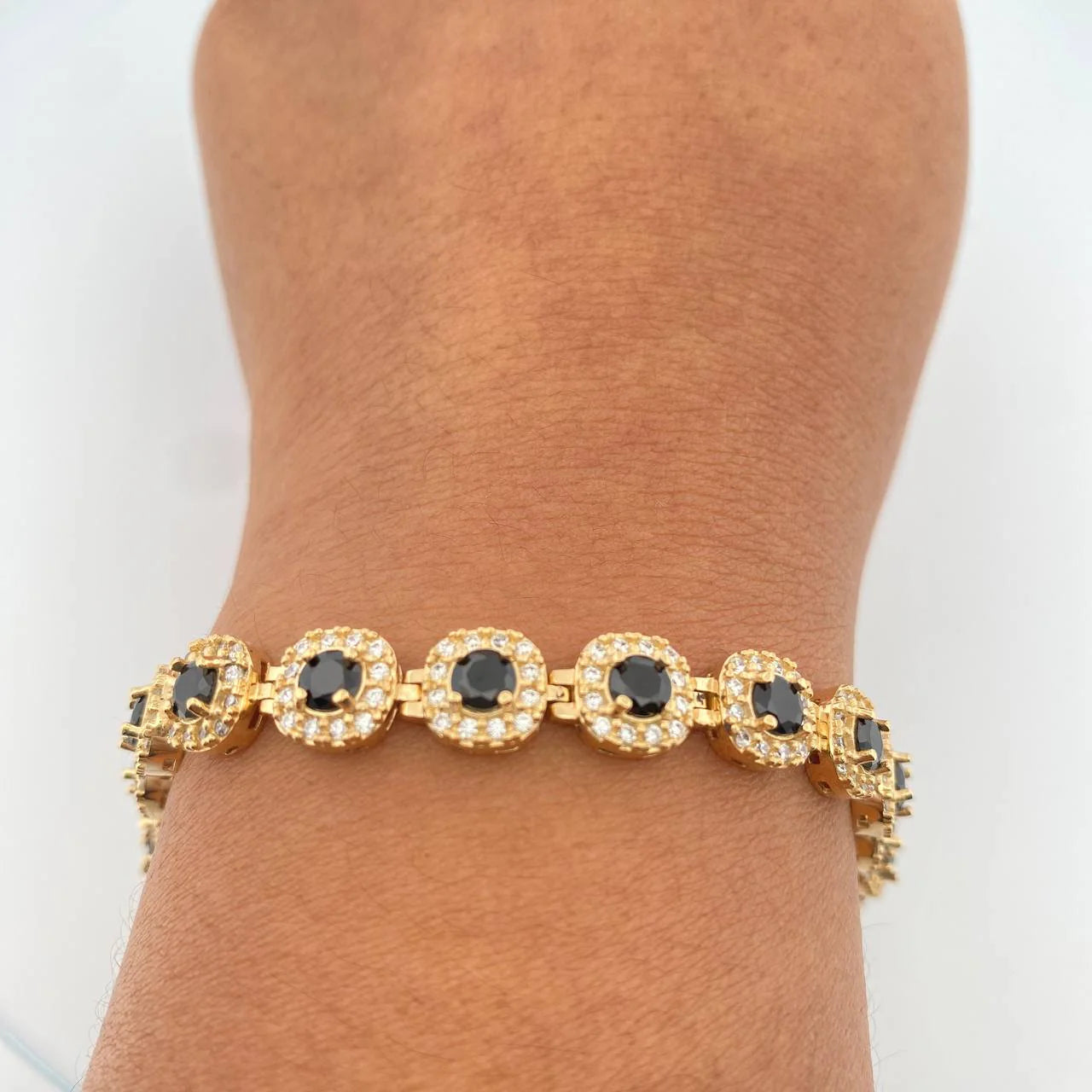 The Obsidian Halo Bracelet