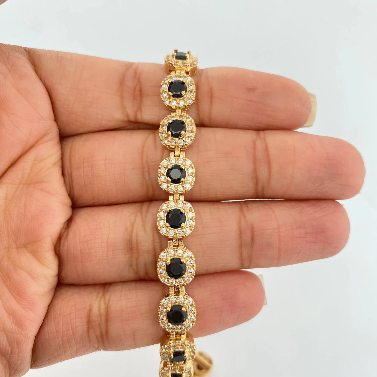 The Obsidian Halo Bracelet