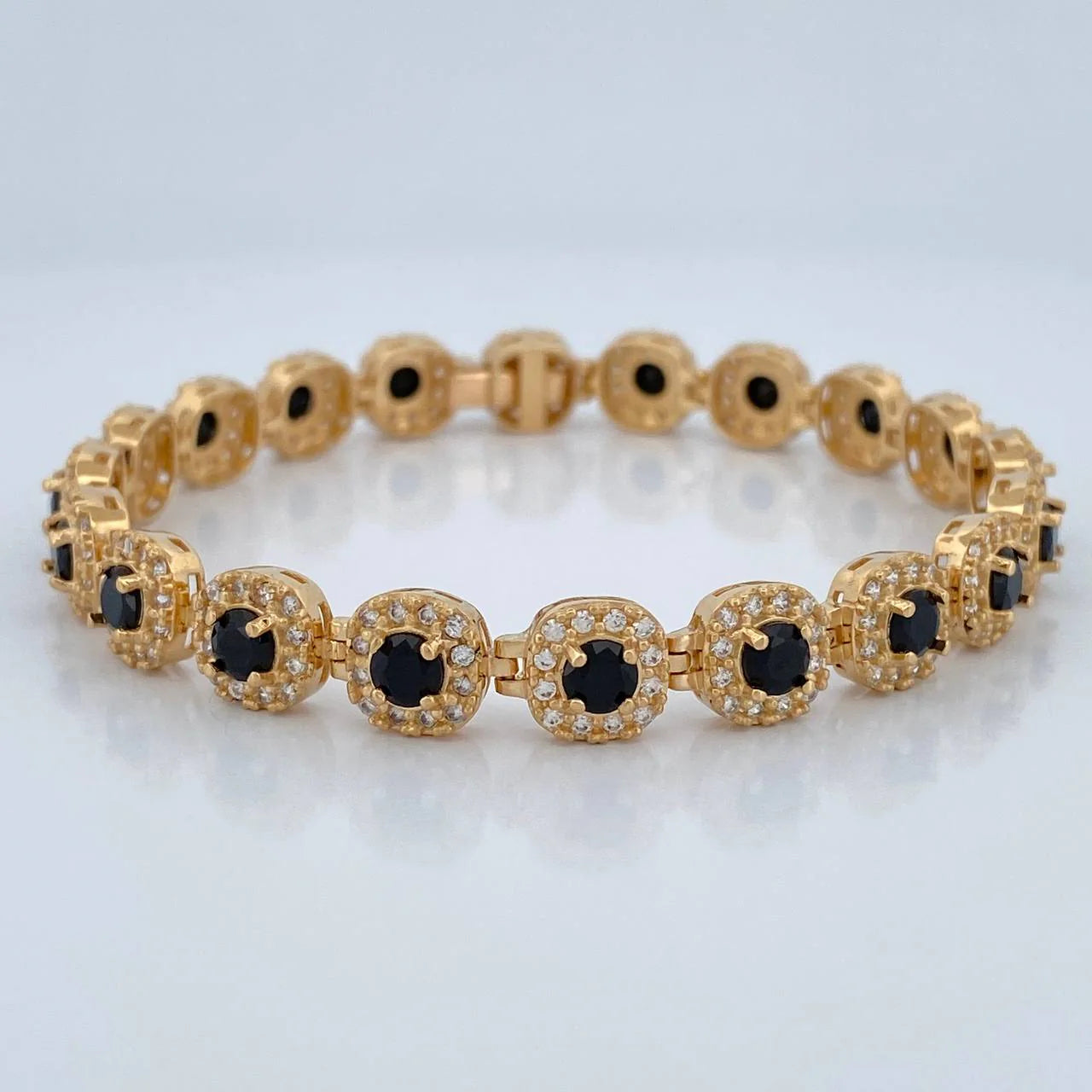 The Obsidian Halo Bracelet