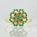 La bague Fleur d'Émeraude