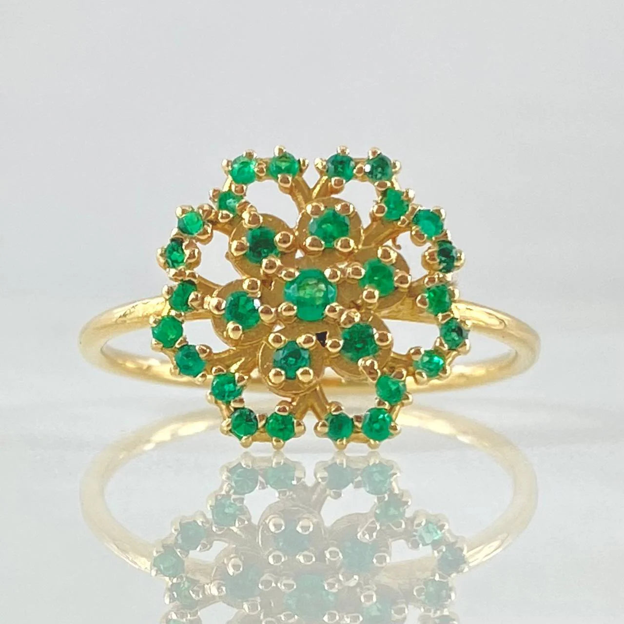 The Emerald Blossom Ring
