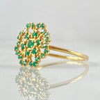 La bague Fleur d'Émeraude