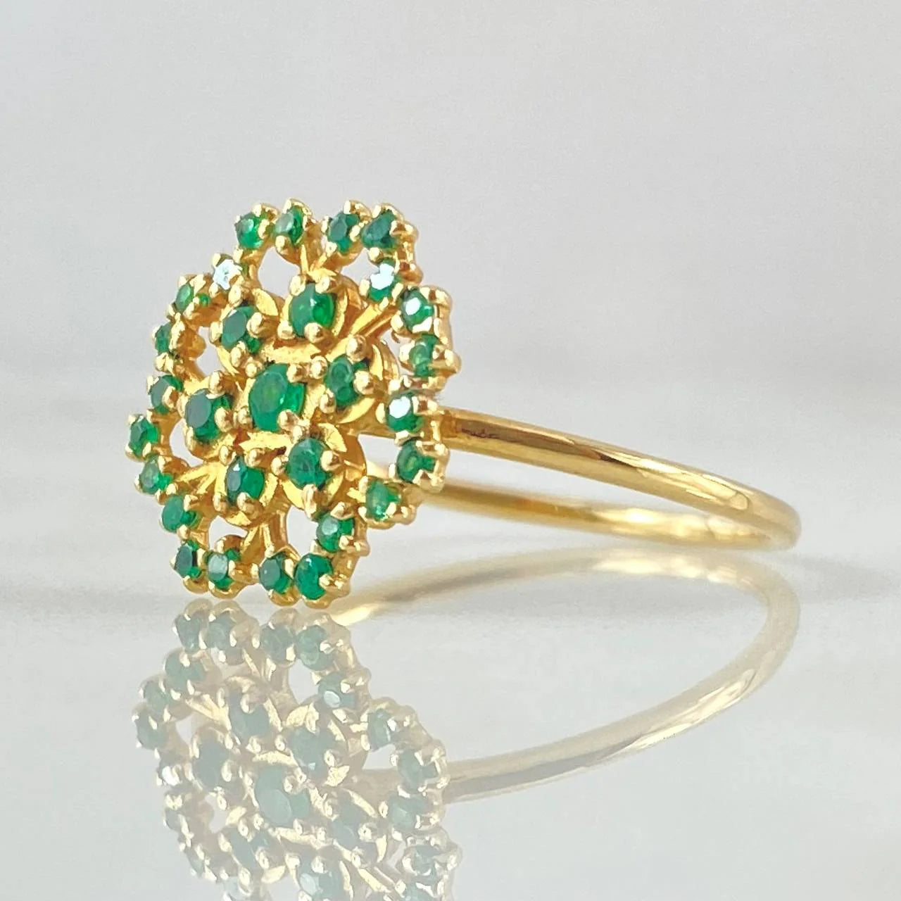 The Emerald Blossom Ring