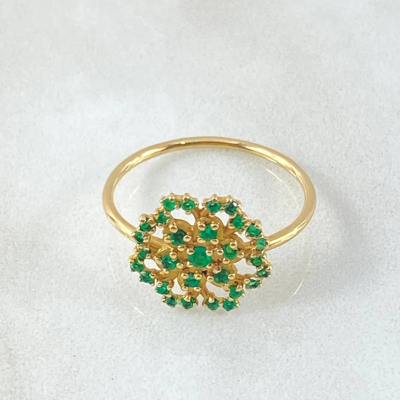 The Emerald Blossom Ring